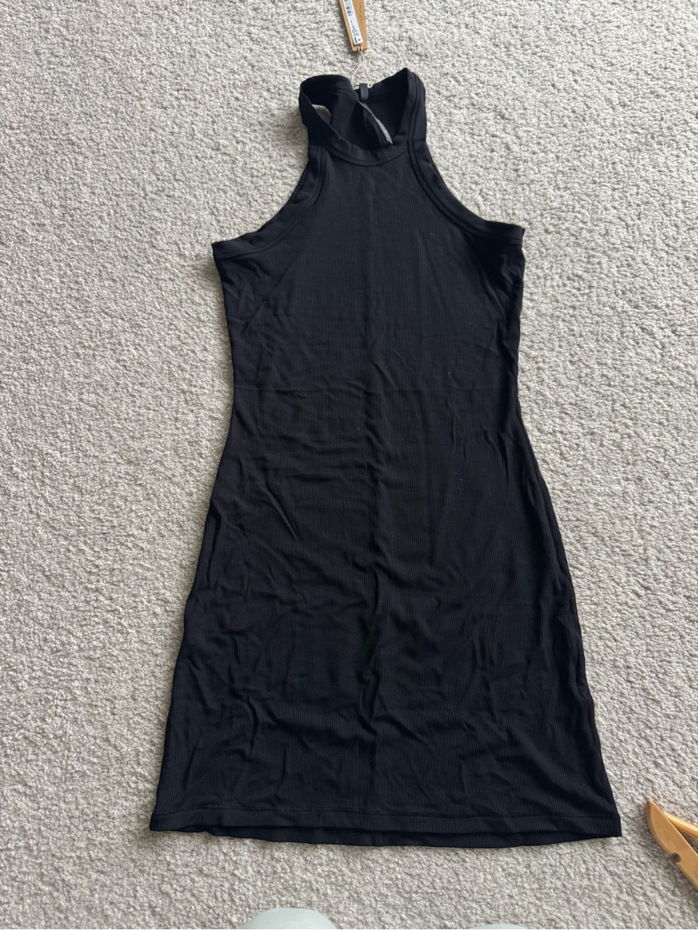 Black Ribbed Tank dress - Picture 2 of 3